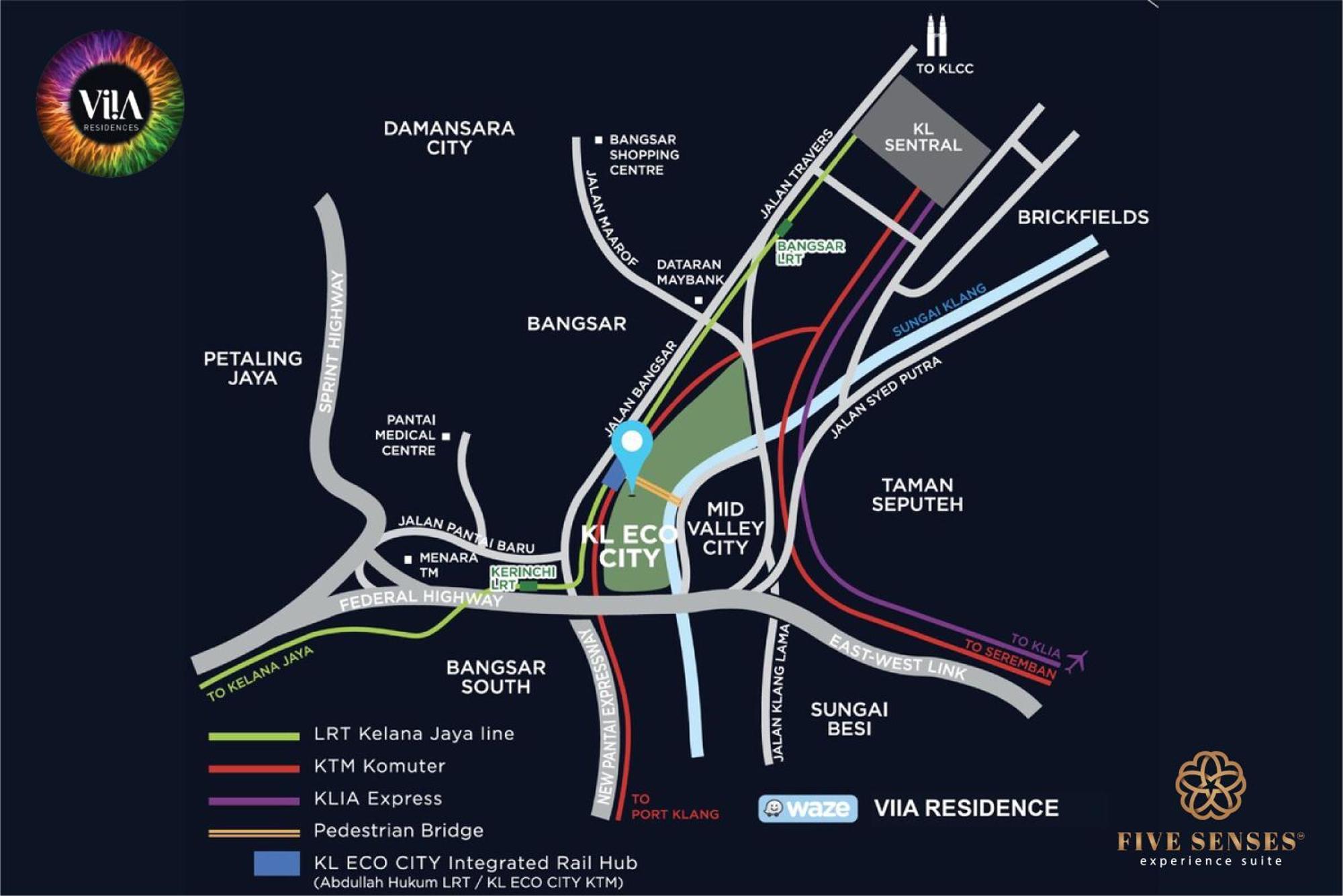 Viia Residence, Mid Valley Kl 쿠알라룸푸르 외부 사진
